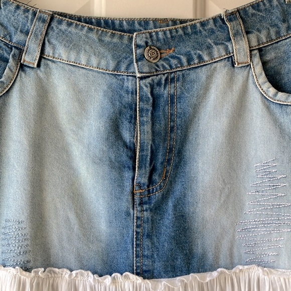 Bila Blue and White A-Line Skirt - Picture 9 of 13